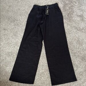 Black Wide-Leg Pants